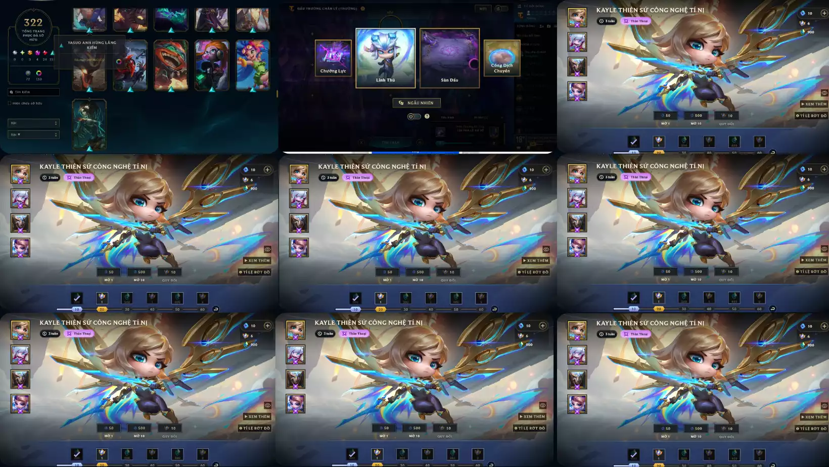 Ảnh 💥 ACC LOL CỰC VIP - 322 SKIN 💥 🌟 Có Sylas Tro Tàn – Skin siêu hot! 🎮 TFT dư 6 Huy chương